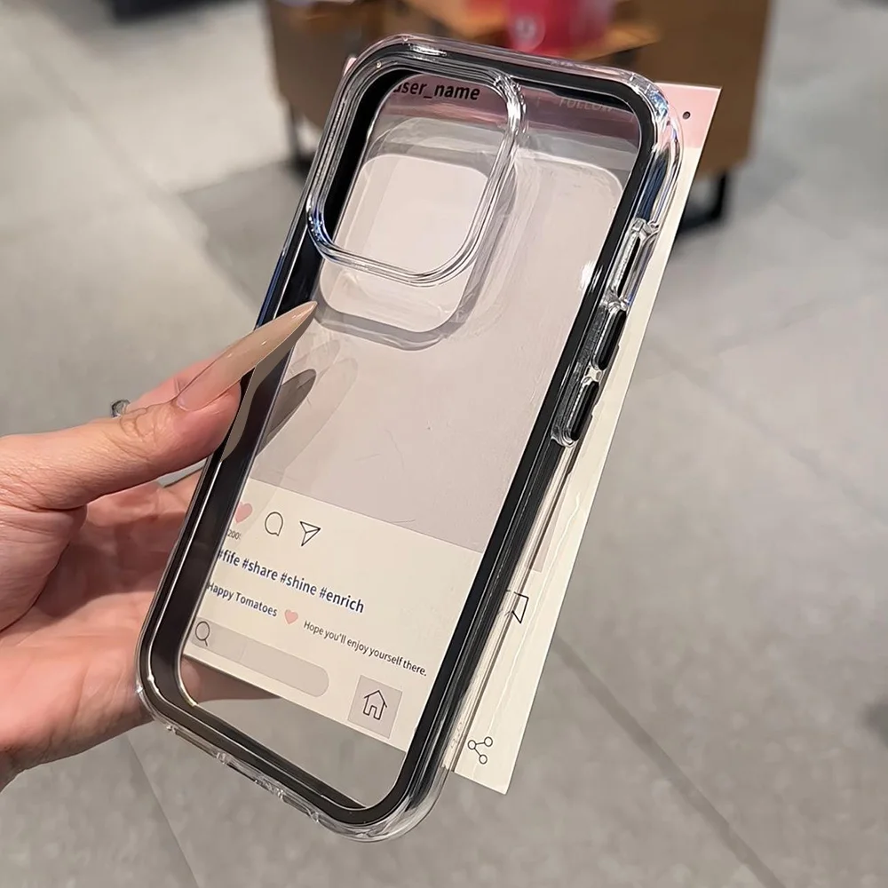 حافظة هاتف شفافة لهاتف آيفون 16 برو حافظة آيفون 13...