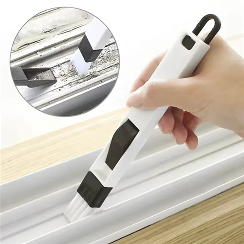 ABKW-Reusable 9Pcs Groove Cleaner Brush Set Multipurpose Tile Joint Scrub Brush Hand-Held Cleaning Brush Deep Cleaning