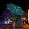 10ft Offset Patio Umbrella with 104 LED Solar Lights, 200+ RGB Flashing Modes & TP-C Charging Port, Umbrella Outdoor Patio 1