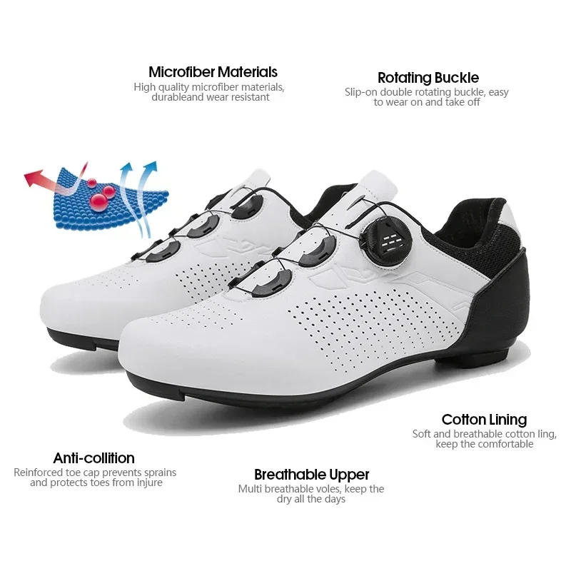 Men MTB cycling shoes sneakers women self-locking road bicycle shoes exercise cleats bikes sneakers clip cycle training