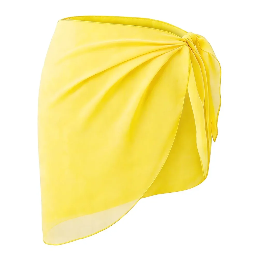 Summer Sheer Chiffon Sarong Skirt - Women's Swimsuit Cover-Up