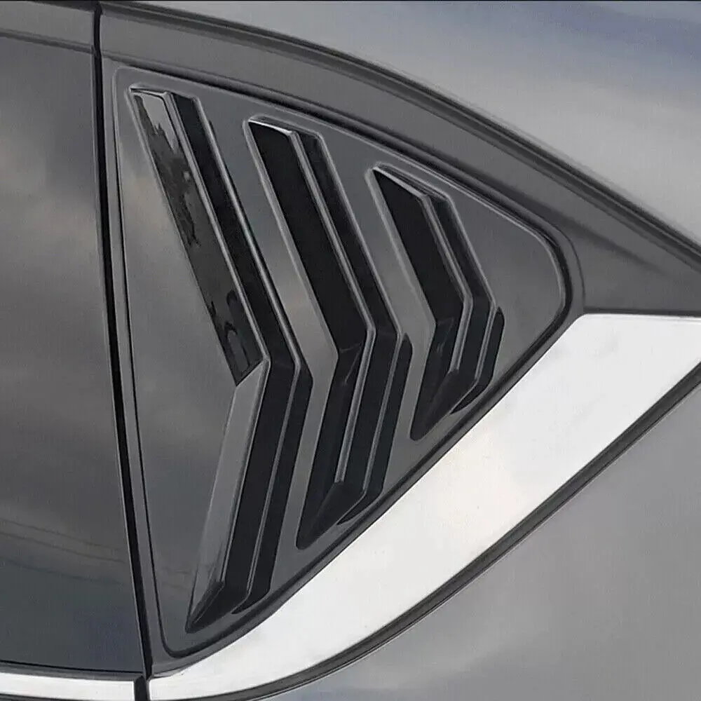 Car Rear Louver Window Side Shutter Cover Trim Sticker Vent Scoop ABS Carbon Fiber Accessories For Mazda CX-5 CX5 Auto