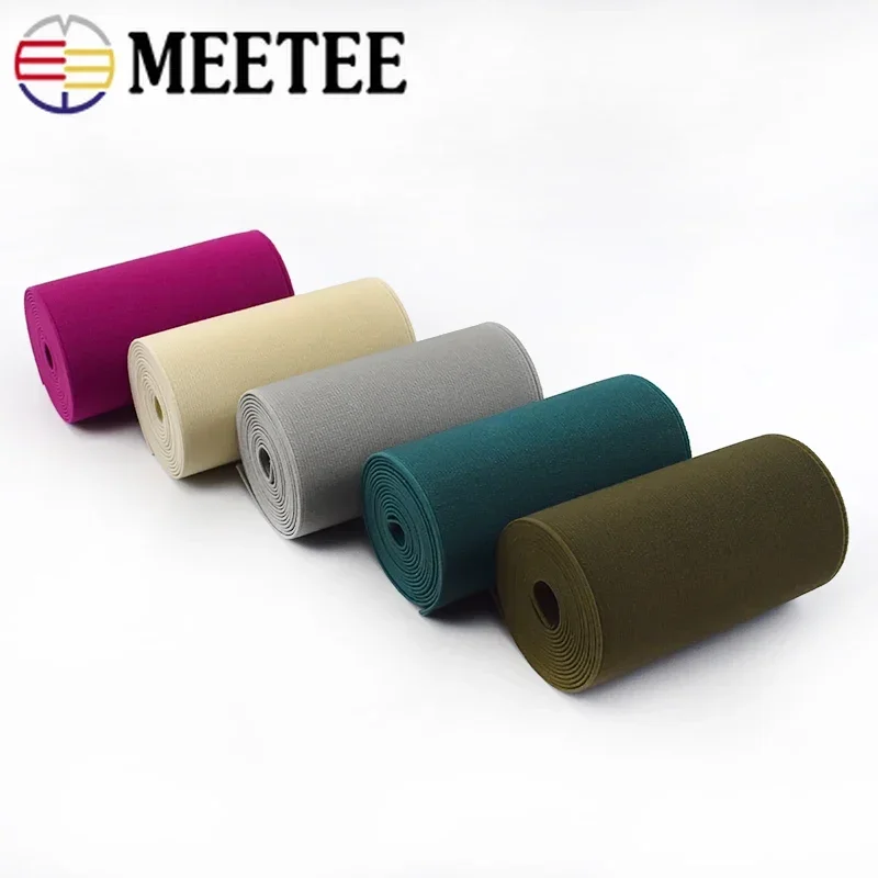 의류용 탄성 밴드 양면 두꺼운 고무 밴드 테이프, DIY 바느질 허리 테이프 액세서리, 100 cm, 200cm, 10cm