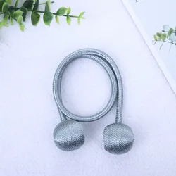Magnetic Ball Curtain Tiebacks and Holdbacks - 2pcs (Dark gray)