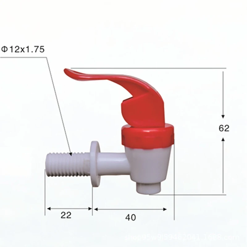 1pc Plastic Water Dispenser Tap Thread Dia Bottled Water Dispenser Spigot Faucet Bibcocks 2 Sizes