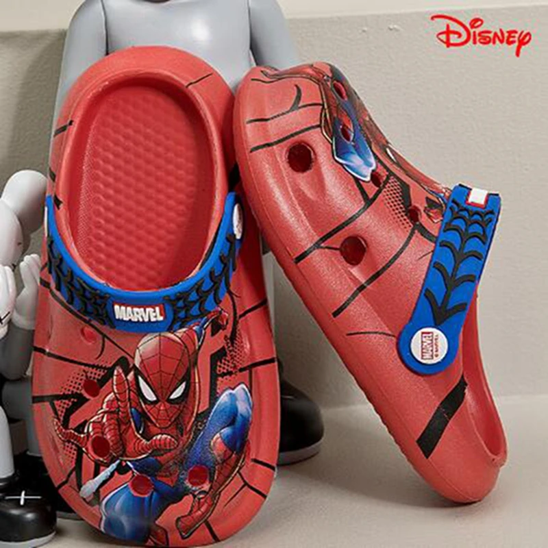 Kids Girls Baby Sandals Summer Slippers Boys Home Shoes Cartoon Spiderman Indoor Beach Sandals Children Bath Slipper Toddler