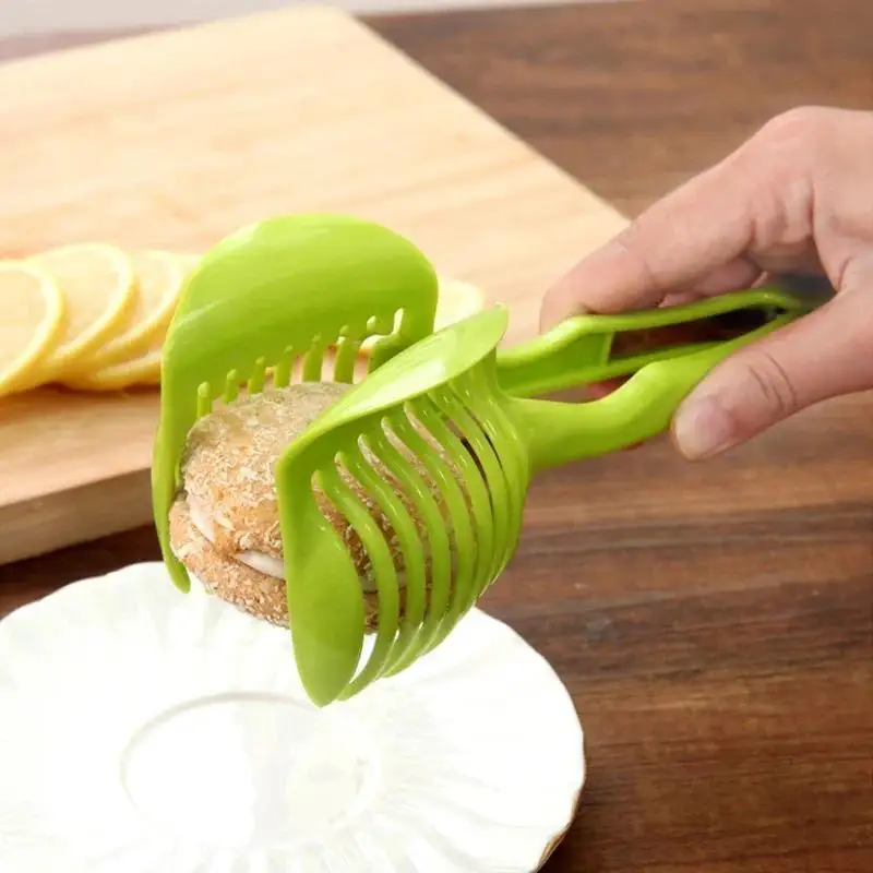 Tomato Slicer Fruits Cutter Stand Utensilios Pastry Cake Grip Clamp Lemon Shreadders Slicer Cozinha Kitchen Accessories