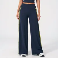 JUREN Pantalon de yoga pour femme à jambe droite, taille mi-haute, leggings de sport, sensation seconde peau, pour Pilates, course et entraînement 2