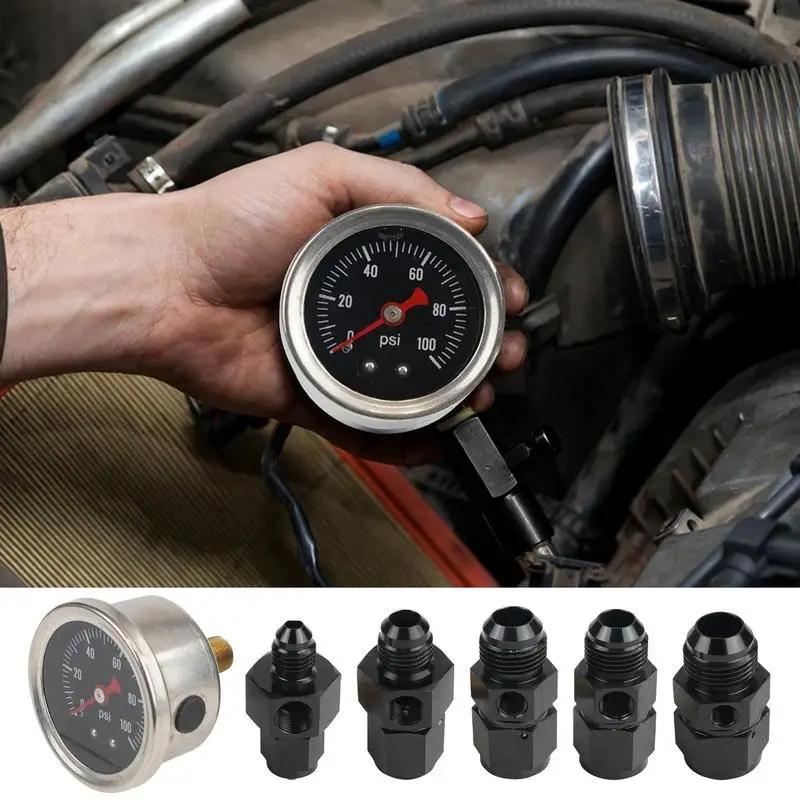 

Набор для проверки давления масла автомобиля 0-100psi, высококачественный автомобильный масляный инжектор, манометр, аксессуар для ремонта автомобиля