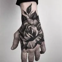 1 Sheet Hand Flower Tattoo Sticker Waterproof Lasting Temporary Tattoo 1