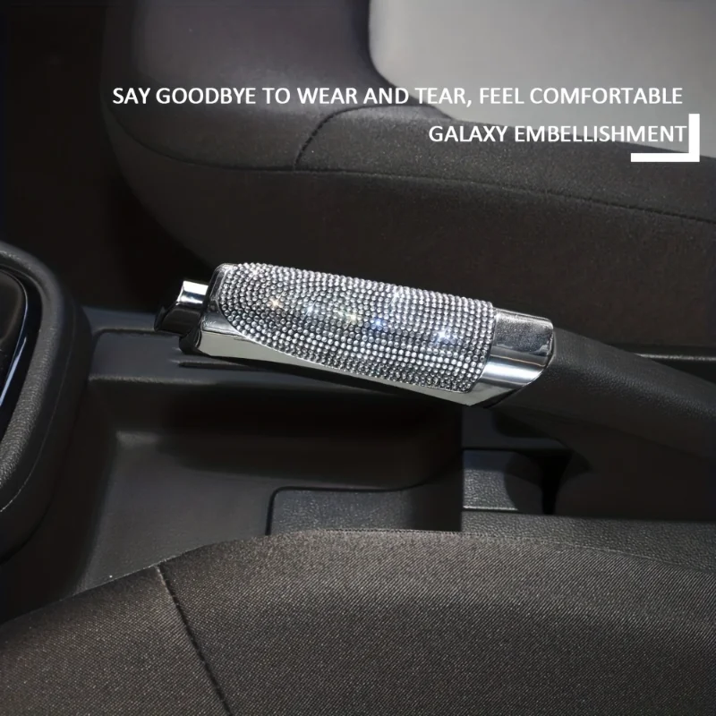 Handbrake Grips Universal Crystal Car Handbrake Covers Anti-slip Auto Gear Shift Collars Diamond Bling Accessories Interior hand brake cover