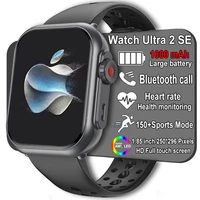 Watch Ultra 2 SE Men Women 1000mAh 150+Sport Mode Heart Rate HD Bluetooth Call GPS Track Waterproof Smart Watch For iOS Android 1