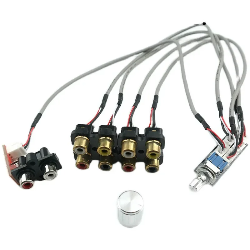 Interruptor de Sinal do Preamp da Placa de Comutação da Fonte Audio do Duplo-canal de Maneiras com Parafusos de Fixação