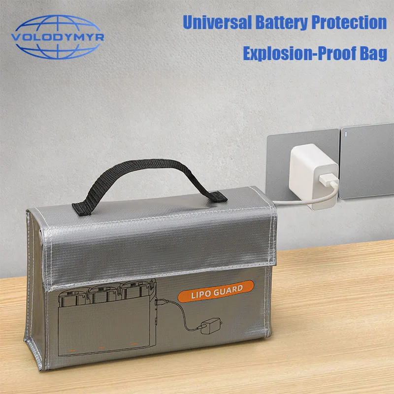 Sac Sécurité Batterie LiPo Drone VOLODYMYR Anti-Explosion pour DJI Neo/Mini