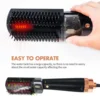 Professional One Step Infrared Spray Steam Hair Straightener Hot Air Brush Comb Blow Dryer 5