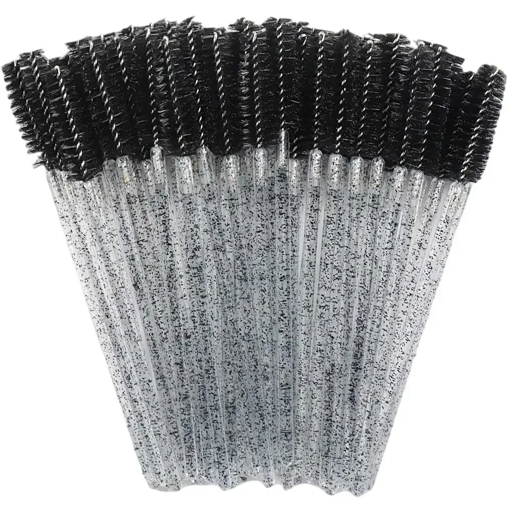 Einweg-Kristall-Wimpernbürste 50 Stück Wimpernverlängerung Mascara-Applikatoren Professionelles Make-up Schönheitswerkzeug – Detail 11