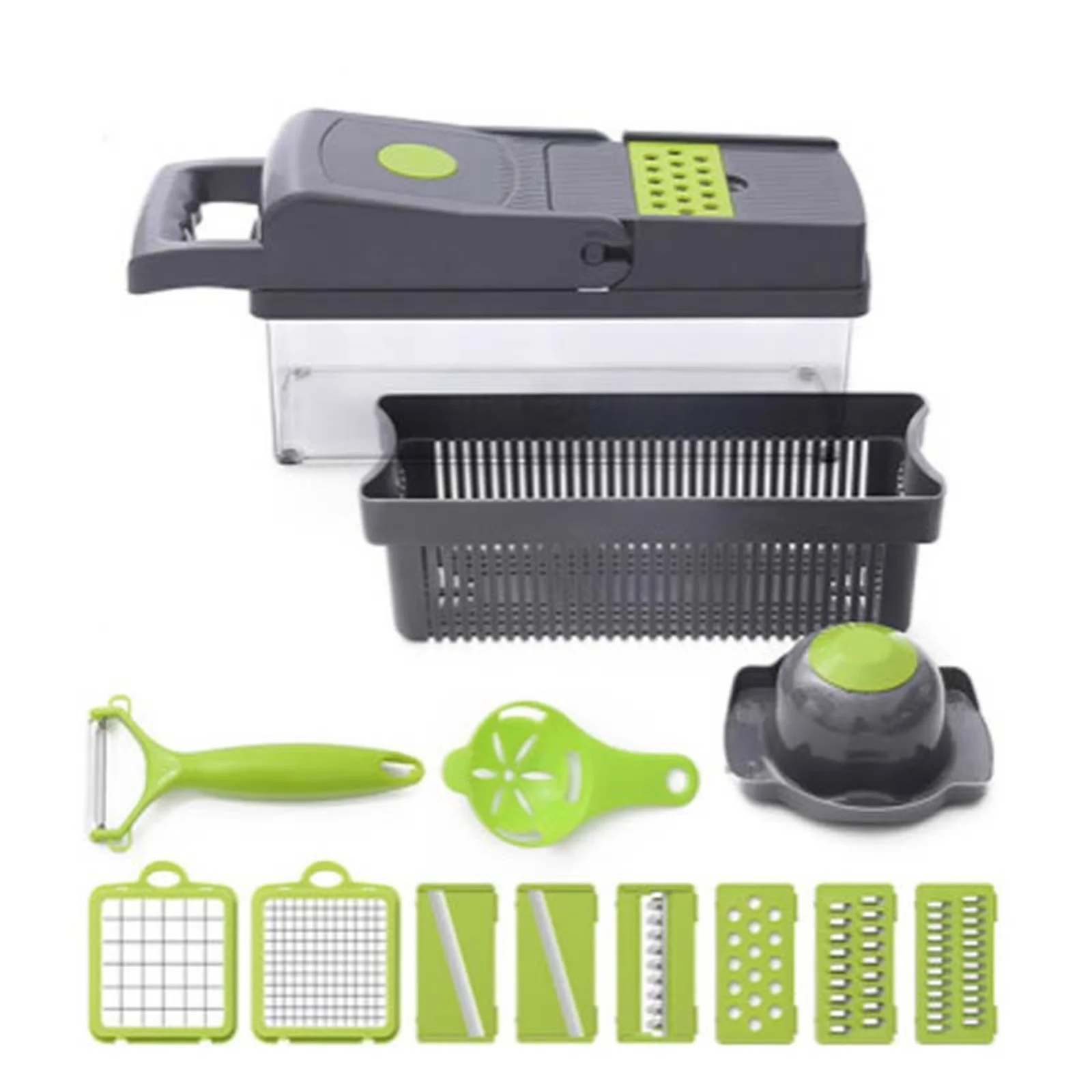 Series 10-In-1, 8 Blade Vegetable Slicer, Onion Mincer Chopper, Vegetable  Chopper, Cutter, Dicer, Egg Slicer With Container