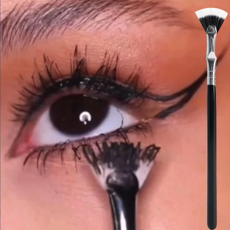 1Pcs Angled Fan shaped Eyelash Brush Multipurpose Makeup Brushes