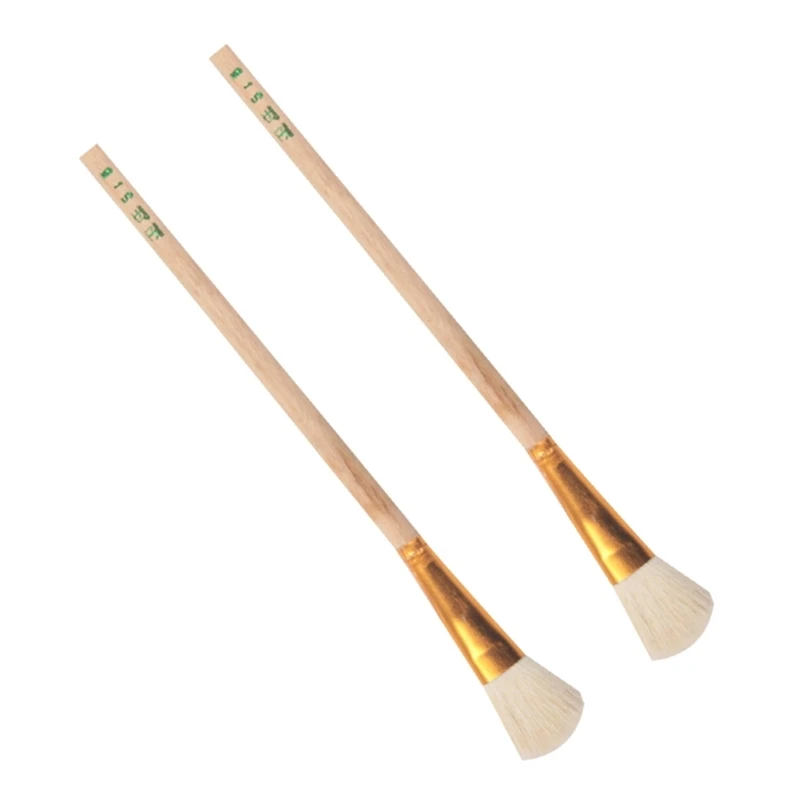 Soft Wool Paint Brushes Handle for Pottery Ceramic Painting Oil Acrylic Watercolor Drawing Craft DIY Art Supplies