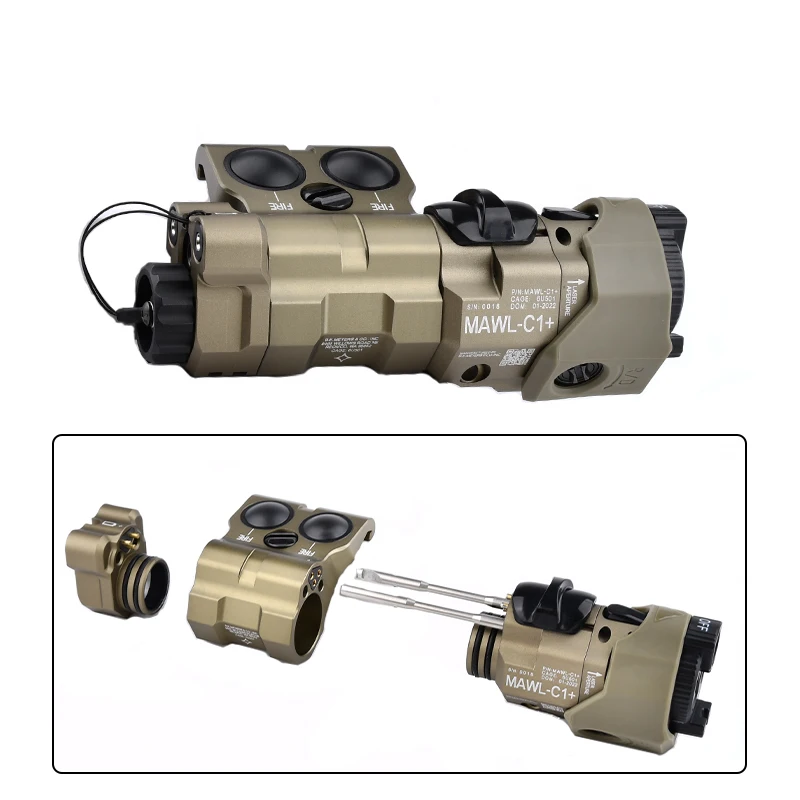 Laser Pointer Laser Sight Red Dot Laser Sight Laser Bore Sight Laser Bullet Training Cartridge WADSN Metal MAWL C1