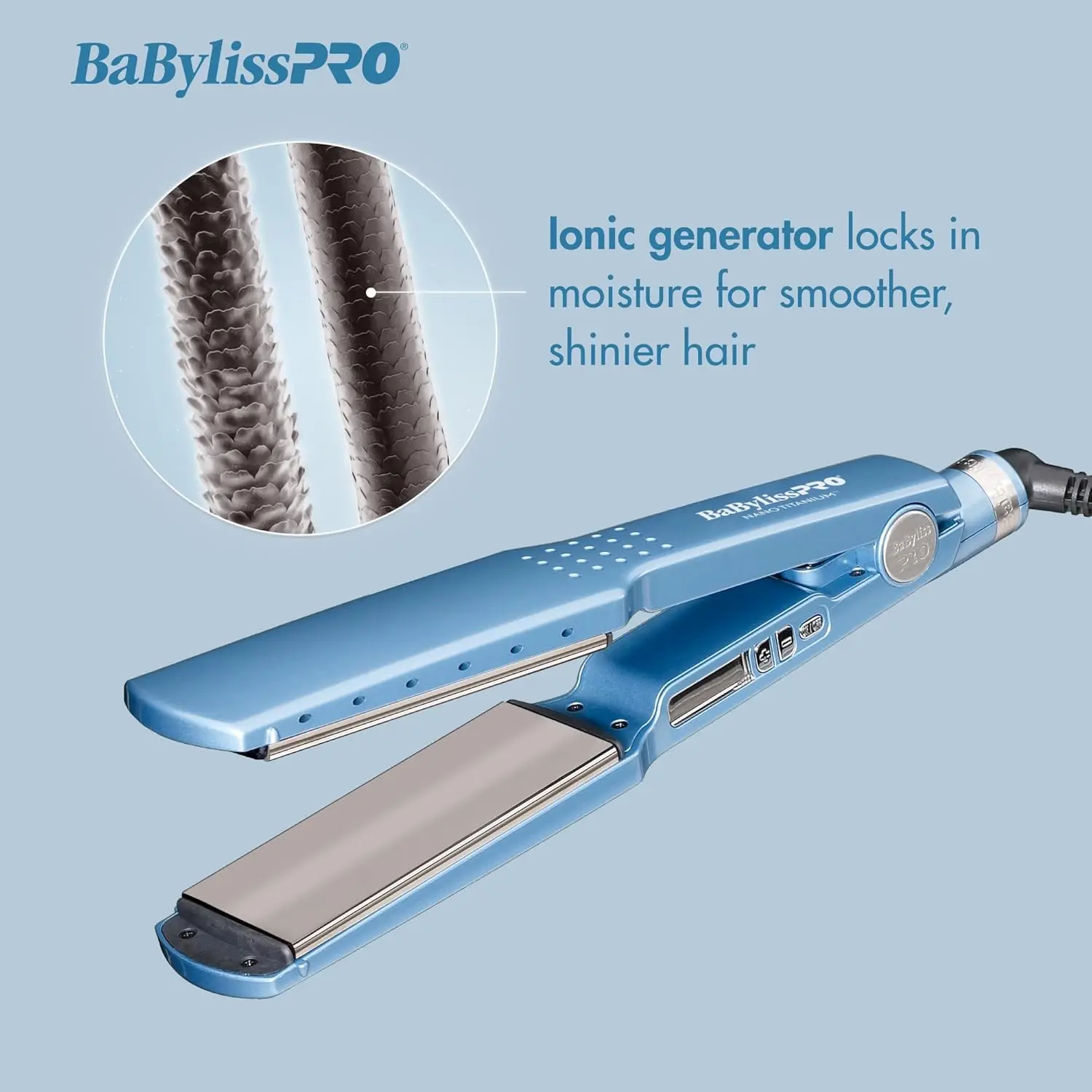 New Nano Titanium Ionic Flat Iron Hair Straightener, Hair Straightener Iron for Professional Salon Results and All Hair Types 2