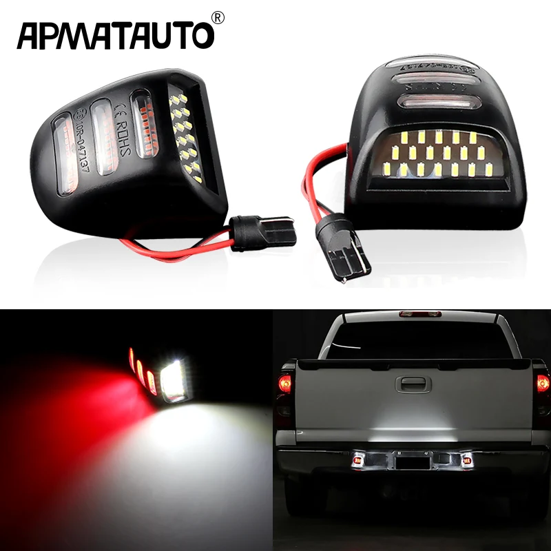 

2 шт., подсветка номерного знака для Chevrolet Silverado 1500, 2500, 3500