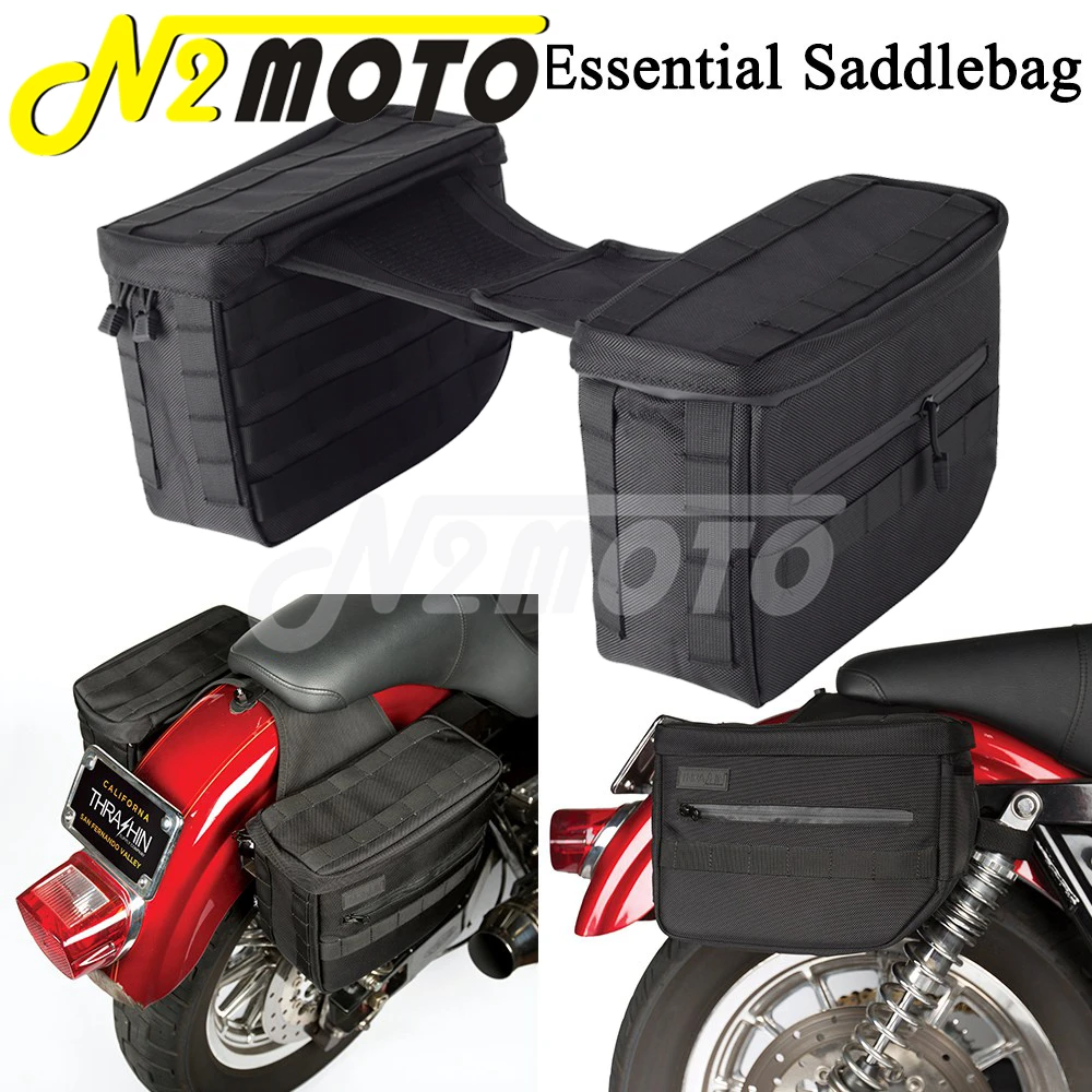 Motorcycle Essential Saddlebags For Harley Dyna Softail Street Fat Bob