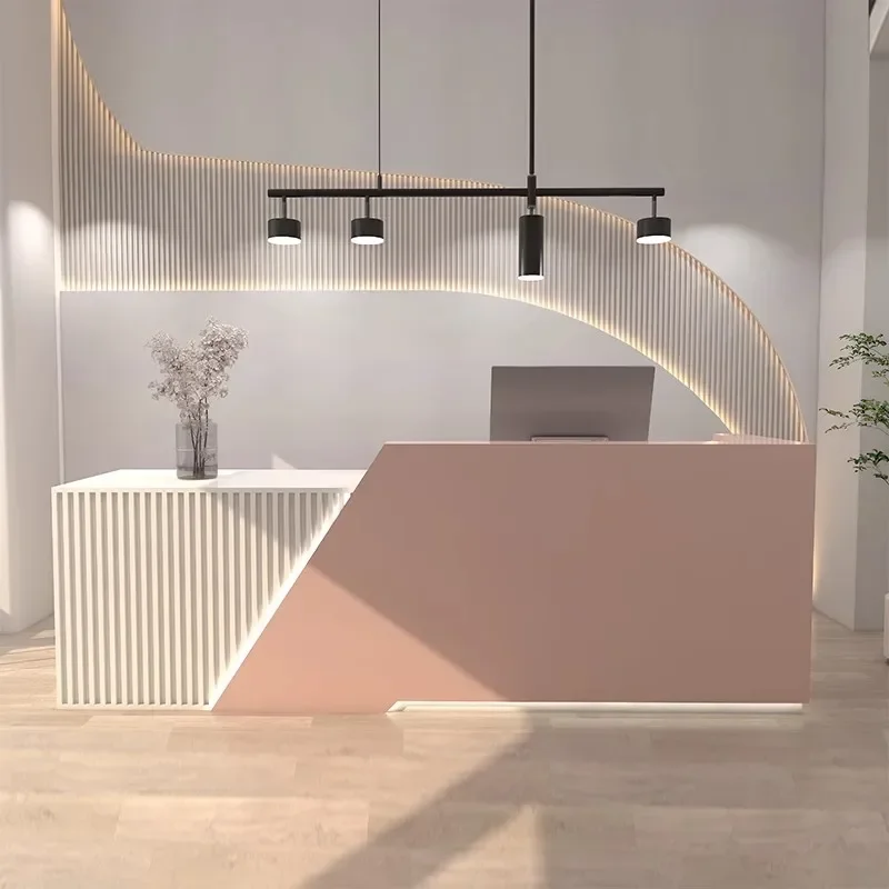Front Reception Desks Bar Counter Store Modern Gym Conference Beauty Hotel Hotel Information Service Furniture New
