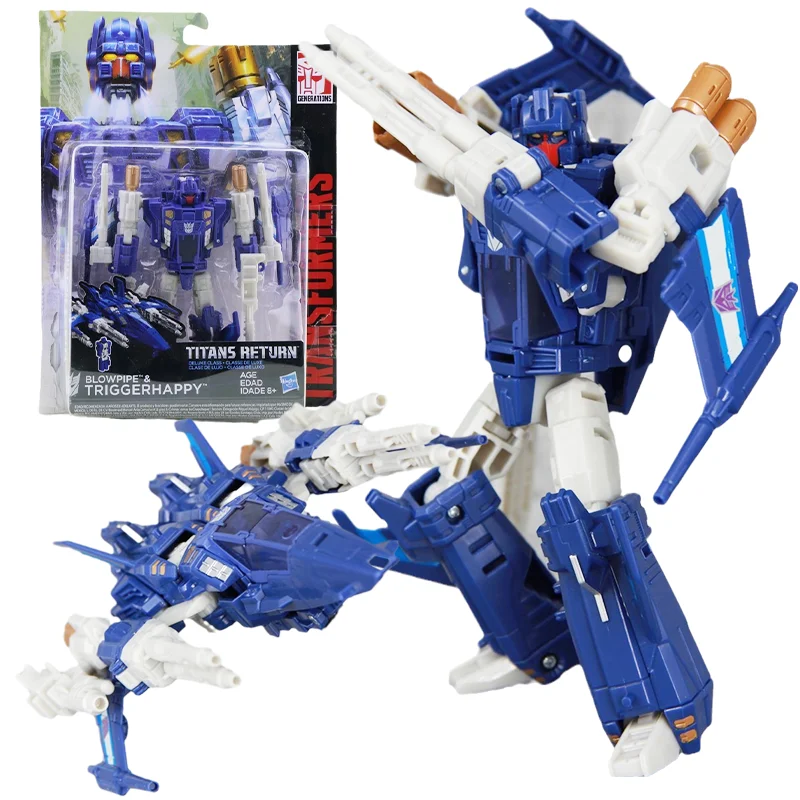 

Hasbro Genuine Transformers Toys PW Tians Return Triggerhappy Anime Action Figure Deformation Robot Toys For Boys Children Gift