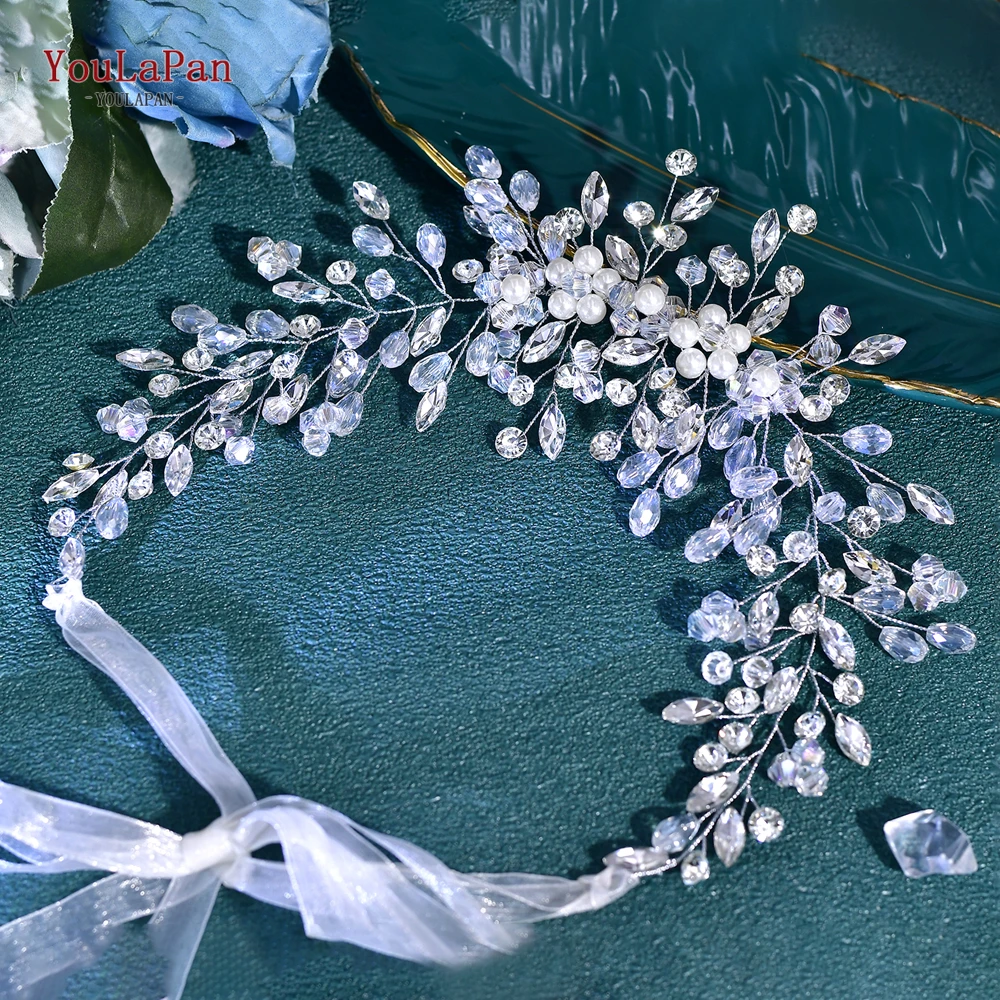 YouLaPan Luxury Crystal Bridal Waist Accessories Wedding Party Women's Dress Accessories Rhinestone Dress Belt SH834