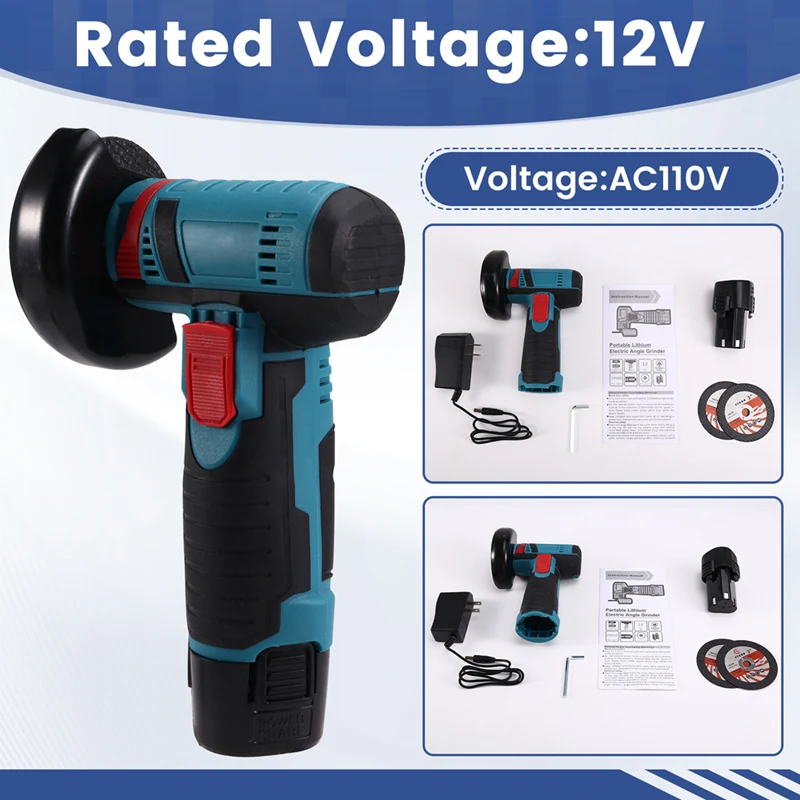 DIDI Mini Angle Grinder Mini Household Rechargeable Cutting Polishing Machine Electric Hand Grinder Polishing Machine