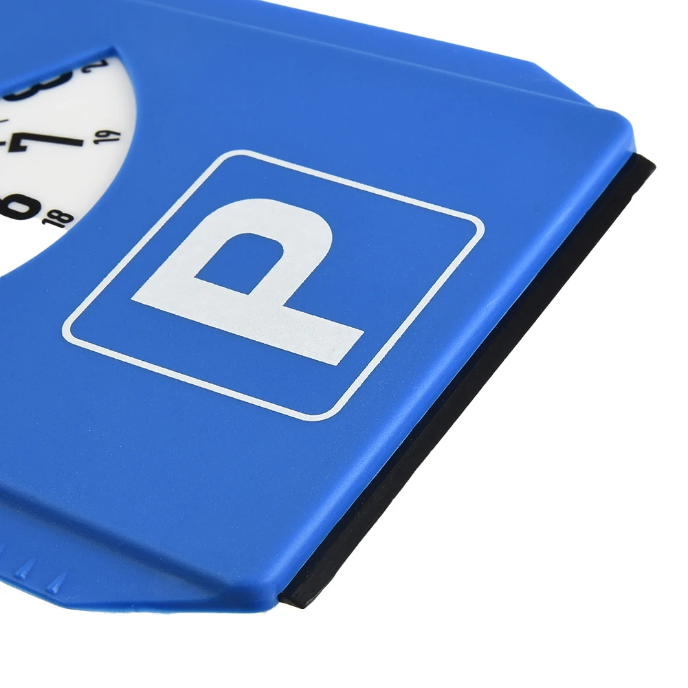 

Blue Car Parking Disc Clock Arrival Number Display Blue Plastic Parking Portable With Hard Plastic Blade
