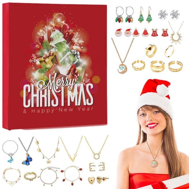 Christmas Advent Calendar 2023 Christmas Countdown Advent Calendar Jewelry  Box 8 Earrings 6 Rings 6 Necklaces 4 Bracelets - AliExpress