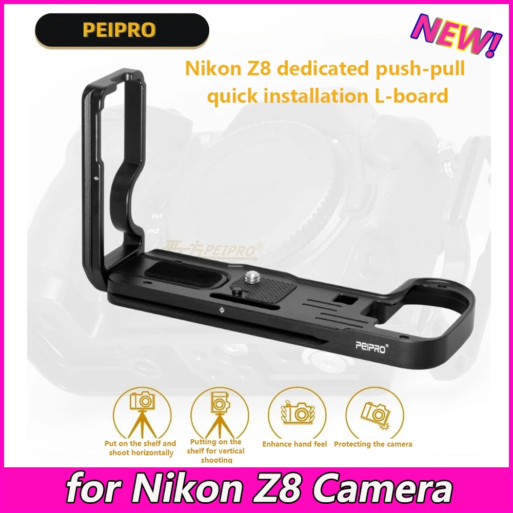 Peipro Per Nikon Z8 L Piastra L Staffa Scheda Di Carico Rapido Scheda Di Protezione Maniglia Z8