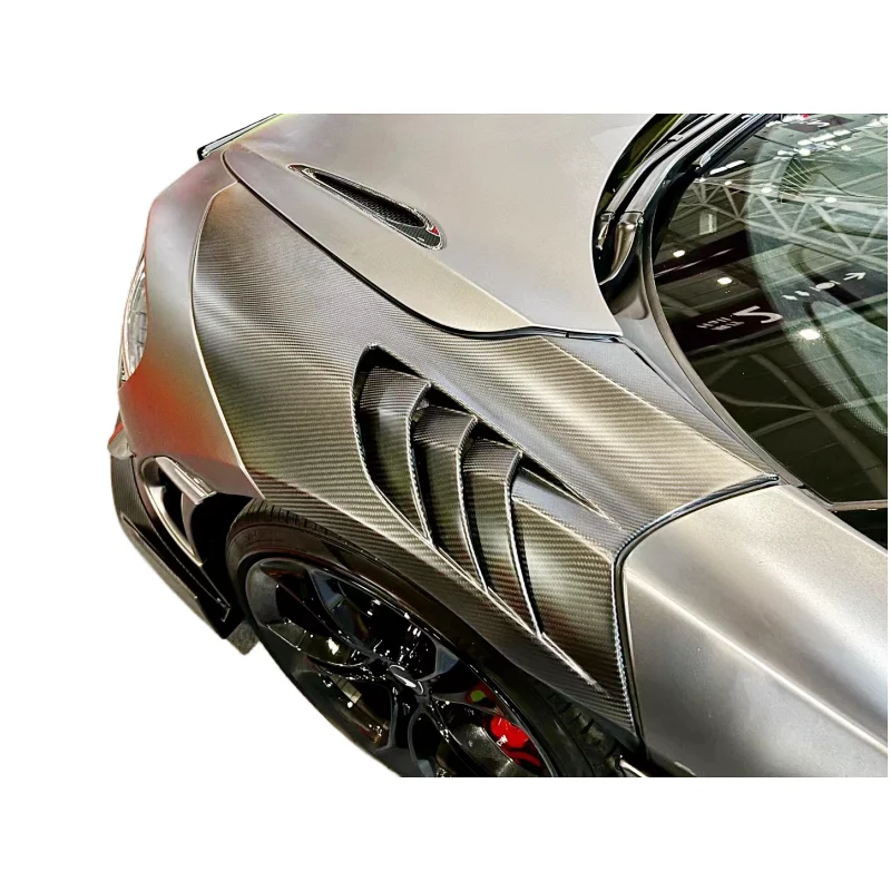 

For McLaren 17-19 720S RY style dry carbon fiber fender body kit front bumper edge side skirt rear diffuser rear spoiler