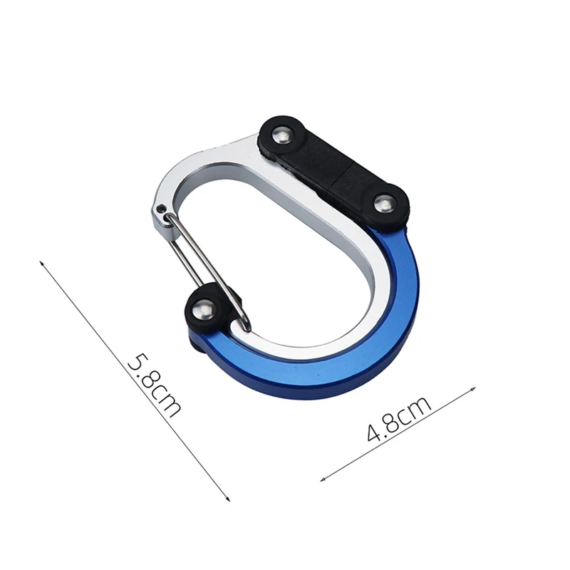 Description Picture 3 of itemCarabiner Hybrid Gear Clip Rotating Hook Strong Clips Camping Hiking Travel Backpack Mountain Climbing Outdoor Accessories
