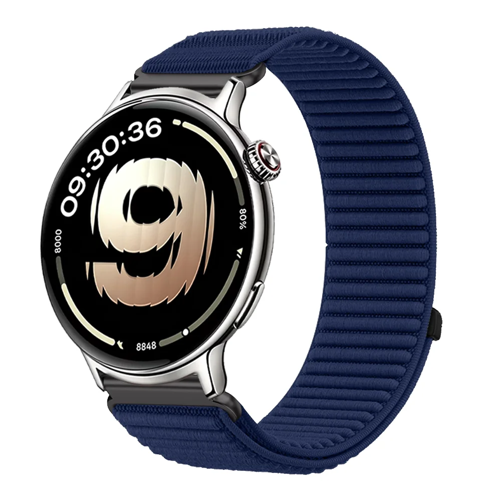 Braided Nylon Breathable Strap, Adjustable 18/20/22mm Band