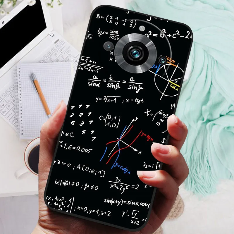 Black Silicone Bumper Case with Wolf and Lion Design - Soft TPU Covers