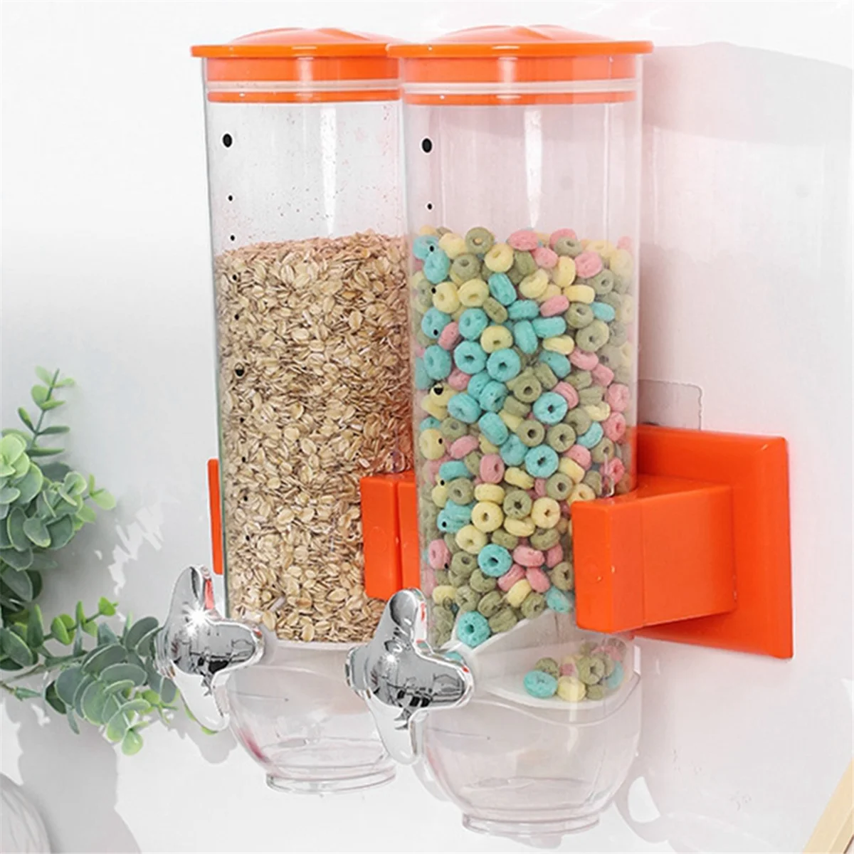 Food Jar Dispenser Safe Airtight High Capacity Grains Cereal Bucket Dispenser for Kitchen Food Storage Cereal Bucket A 6