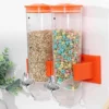 Food Jar Dispenser Safe Airtight High Capacity Grains Cereal Bucket Dispenser for Kitchen Food Storage Cereal Bucket A 6