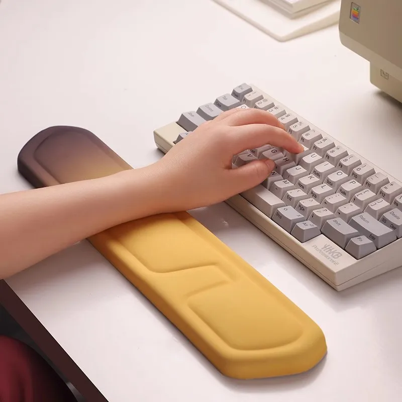 Silicone Wrist Rest Mouse Pad Ergonomic Memory Foam Keyboard Hand Rest Office Wrist Rest Palm Rest Mouse Pad Soft Square Cute