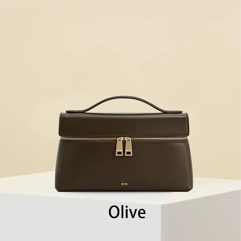 JW PEI جلد طبيعي المرأة Lunchbox Crossbody حقيبة ك...