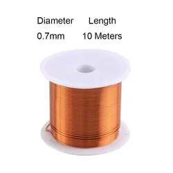 Multi - Piece Ultra - Fine Enameled Copper Wire for Precision Winding and Coiling (0.7mm 10m)