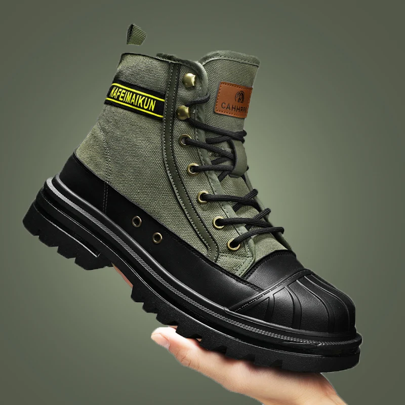 Fashion Boots Men Casual High Top Sneakers Motorcycle Shoes Roman Ankle Boots Men British Style Outdoor Sneakers Punk Men&rsquo;s