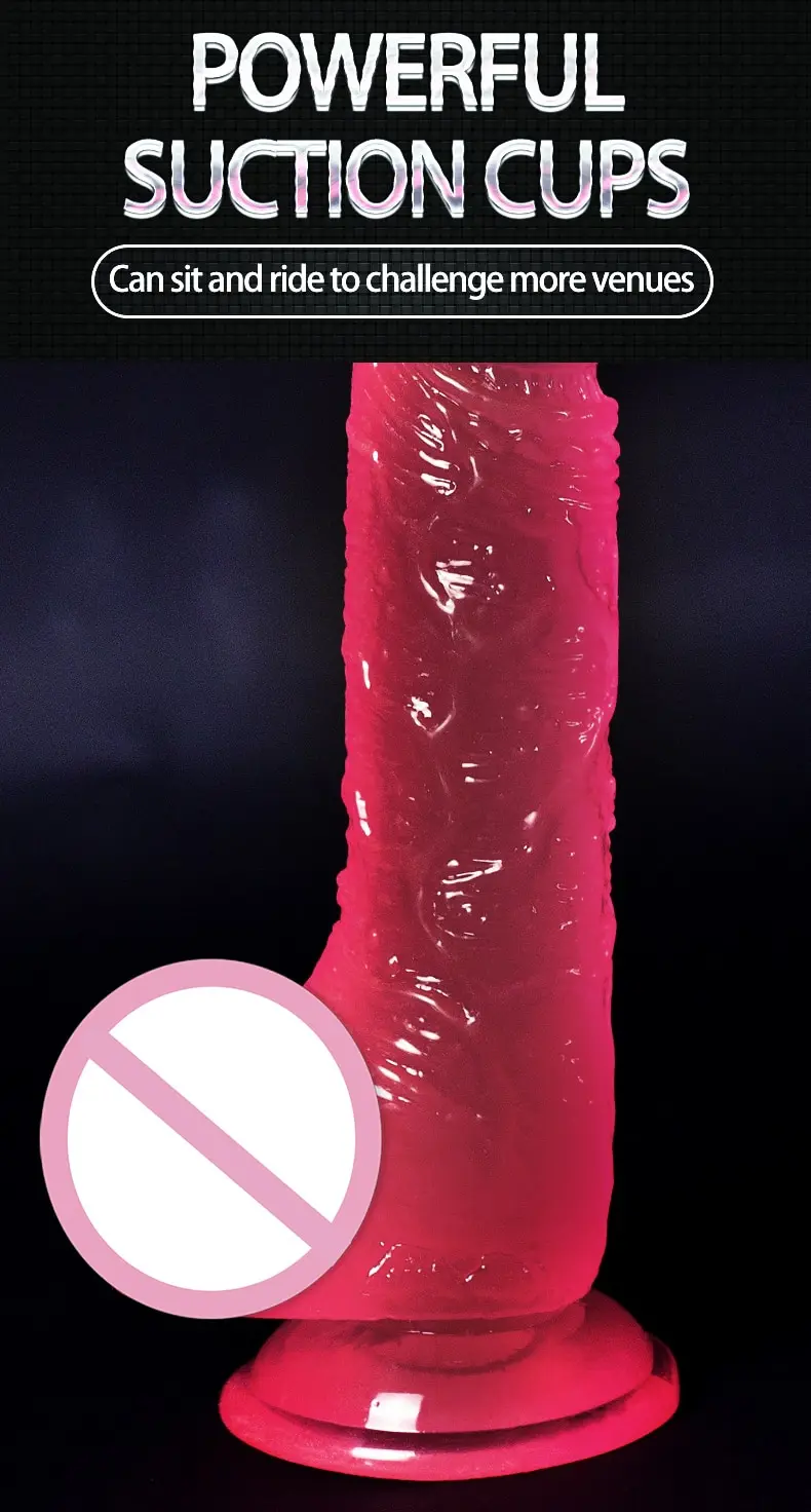 Realistic Dildo Masturbator Anal Toys For Women Crystal Suction Cup Penis Female G-Spot Erotic for Adults 18