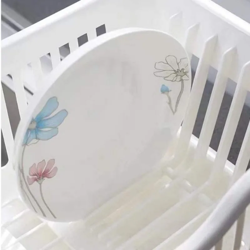 Kitchen Dishes Plastic Storage Drain Basket Drying Utensils Dripping Plate Storage Rack storage tray