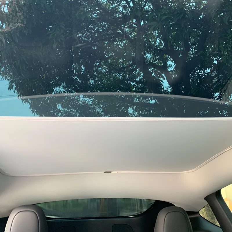 Upgrade Ice Crystal Sunroof parasole per Tesla Model Y 3 2023 2022 Roof Car parasole lucernario tenda ombreggiatura Nano parasole Net