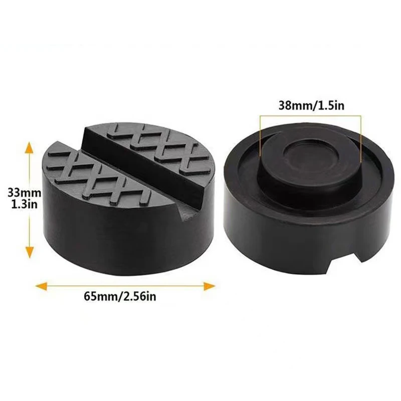 Car Jack Slotted Lift Stand Rubber Pads Floor Adapters Frame Rail Pinch Lifting for Wheel Dolly Hydraulic Support Repair Tools