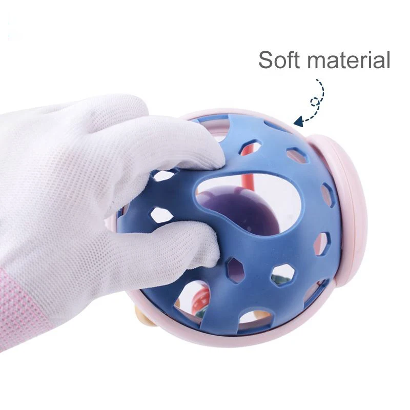 1 Pc 10cm Baby Toys 0 12 Months Baby Development Toy Silicone Teether Baby Sensory Toys for Babies Catch Ball Montessori Toys