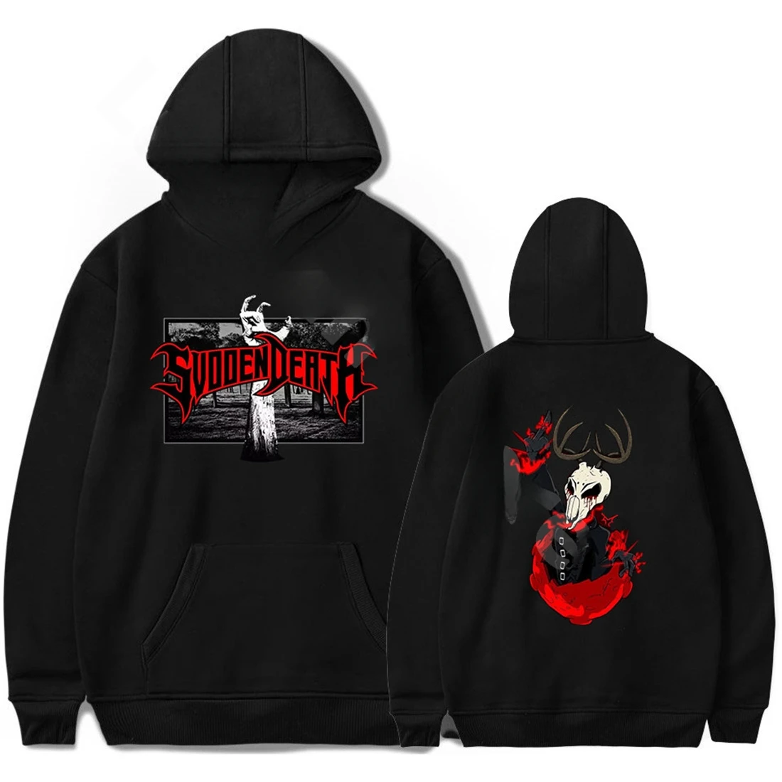 

Svdden Death Tour Merch Funny Hoodie Hip Hop Graphic Sweatshirt Poleron Hombre Unisex Streetwear Harajuku Tracksuit Y2K Clothes